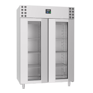 Negatiivne külmkapp 1400L roostevaba teras - 2 klaasust CombiSteel