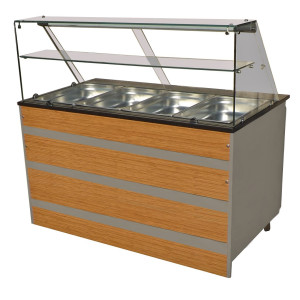 Jahutatud buffet - 4 GN 1/1 CombiSteel: Optimaalne jahutusvõimekus