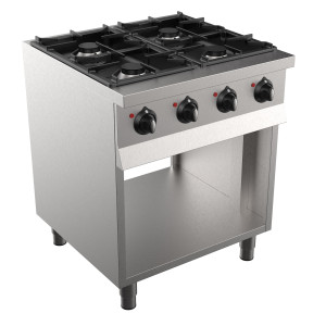 Professionaalne pliit 700 - 4 põletit - CombiSteel