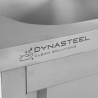 Meuble Plonge 1 Bac avec Dosseret et 3 Tiroirs - 1200 x 600 mm - Bac à Gauche - Dynasteel