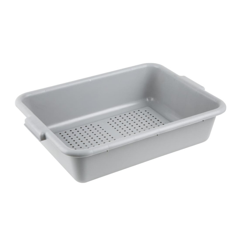 Perforated Food Tray in Polypropylene - Gray - Vogue Perforated Food Tray in Polypropylene - Gray - Vogue