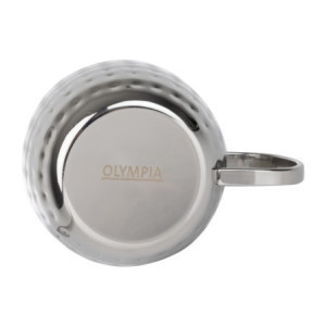 Vasardatud roostevabast terasest kruus - 440 ml - Komplekt 6 - Olympia