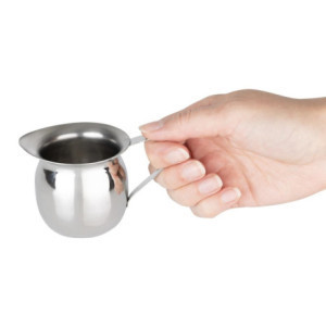 Väike roostevabast terasest piimakann - 120 ml - Komplekt 6 - Olympia