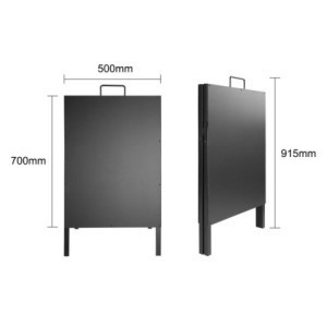 Metallist kõnnitee silt - 500 x 850 mm - Olympia