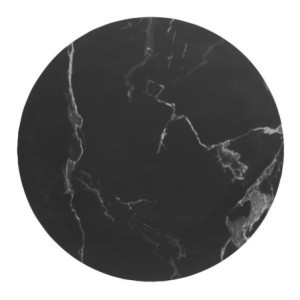 Ümmargune laud Must kivi efekt - ⌀ 60 cm - Bolero