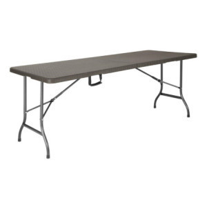 Pruun Rotangist Ristkülikukujuline Kokkupandav Laud - L 1829 x P 728 mm - Bolero