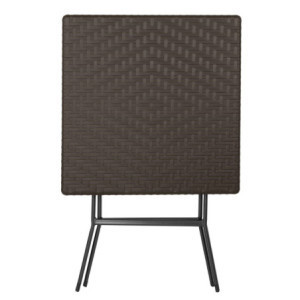 Pruun Ruudukujuline Kokkupandav Laud - 62 x 62 cm - Bolero