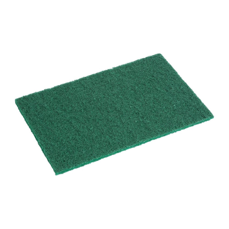 Tampon à Récurer Vert - 110 x 151 mm - Lot de 10 - Jantex Tampon à Récurer Vert - 110 x 151 mm - Lot de 10 - Jantex