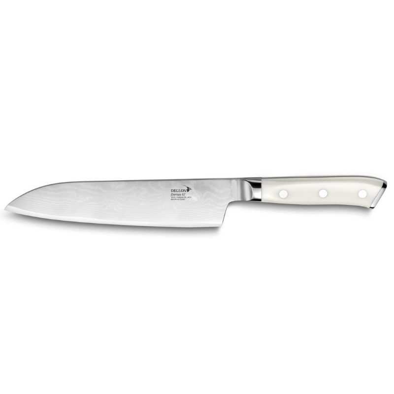 Damascus Santoku Knife Set 67 - 18 cm professional from the brand Déglon Damascus Santoku Knife Set 67 - 18 cm professional from the brand Déglon