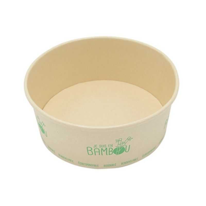 Bol à Salade en Bambou - 1300 ml - Lot de 50 Bol à Salade en Bambou - 1300 ml - Lot de 50