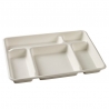 5 sektsiooniga pulbist plateau - 320 x 230 mm - 25 tk komplekt