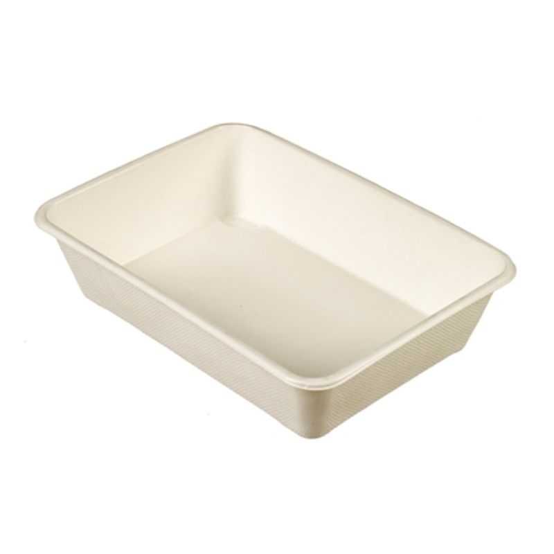 1500 ml Sugarcane Pulp Tray - Pack of 50 1500 ml Sugarcane Pulp Tray - Pack of 50