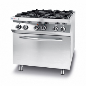 Köögilaud Kitchen Line - 4 põletiga elektriahi GN 1/1-ga - Bränd HENDI - Fourniresto
