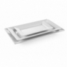 Nelikantne melamiinist alusplaat - 360 x 205 mm
