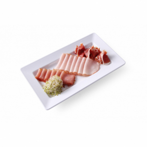 Nelikantne melamiinist alusplaat - 360 x 205 mm