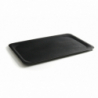 Nelikantne klaaskiust alusplaat - must - 280 x 200 mm - HENDI