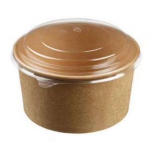 Salatikauss kraftpaberist kaanega - 1000 ml - ø 149 mm - 250 tk