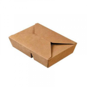 Kaheosaline pappkarbis lõunasöögikarp - 2 x 400 ml - 50 tk komplekt