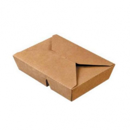 Kaheosaline pappkarbis lõunasöögikarp - 2 x 400 ml - 50 tk komplekt