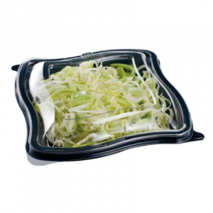 Must PET salatikarp - 750 ml - 196 x 196 - 400 tk komplekt