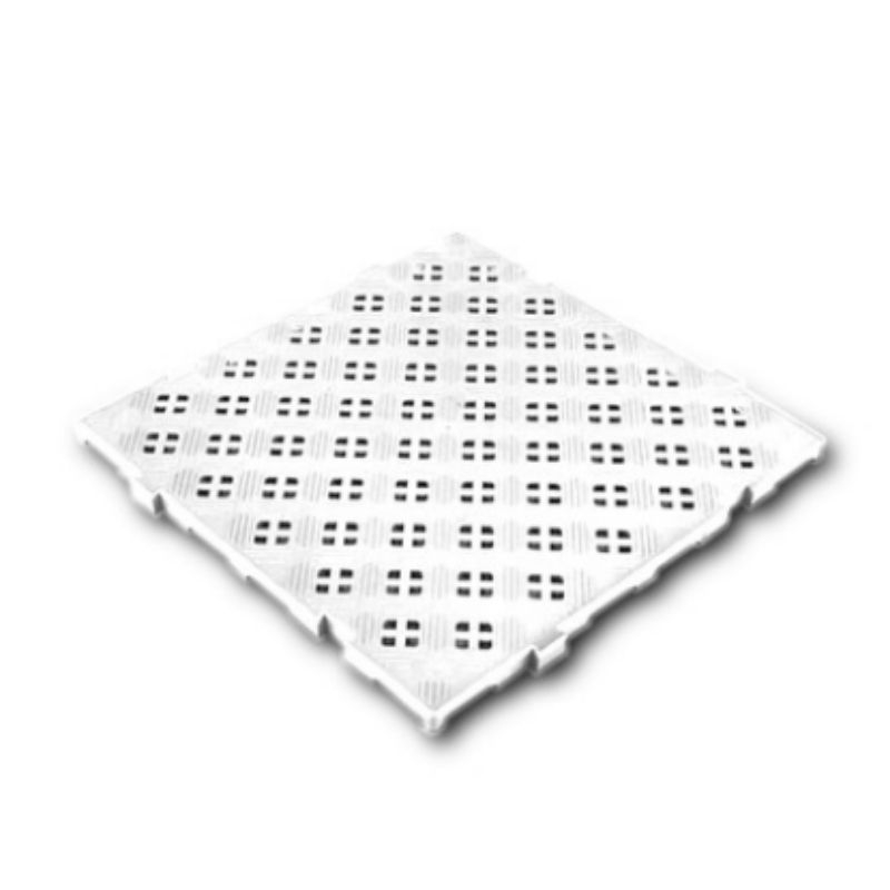 Caillebotis 50 x 50 cm épaisseur 2,2 cm - Clipsable Anti-Dérapant - Blanc Caillebotis 50 x 50 cm épaisseur 2,2 cm - Clipsable Anti-Dérapant - Blanc