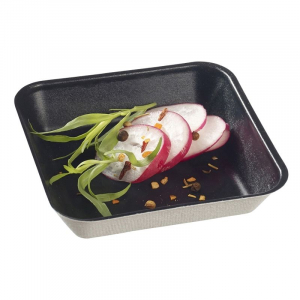 Must Kanopée taldrik - 100 x 100 mm - 50 tk
