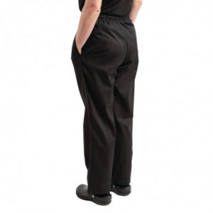 Köögipüksid Easyfit Must Tefloniga - Suurus S - Whites Chefs Clothing - Fourniresto