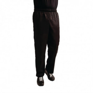 Köögipüksid Easyfit Must Tefloniga - Suurus XL - Whites Chefs Clothing - Fourniresto