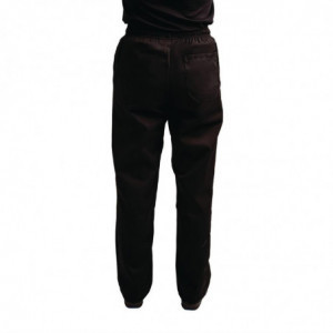 Köögipüksid Easyfit Must Tefloniga - Suurus XL - Whites Chefs Clothing - Fourniresto