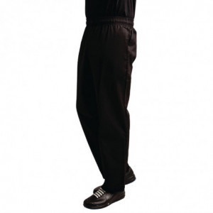 Köögipüksid Easyfit Must Tefloniga - Suurus XL - Whites Chefs Clothing - Fourniresto