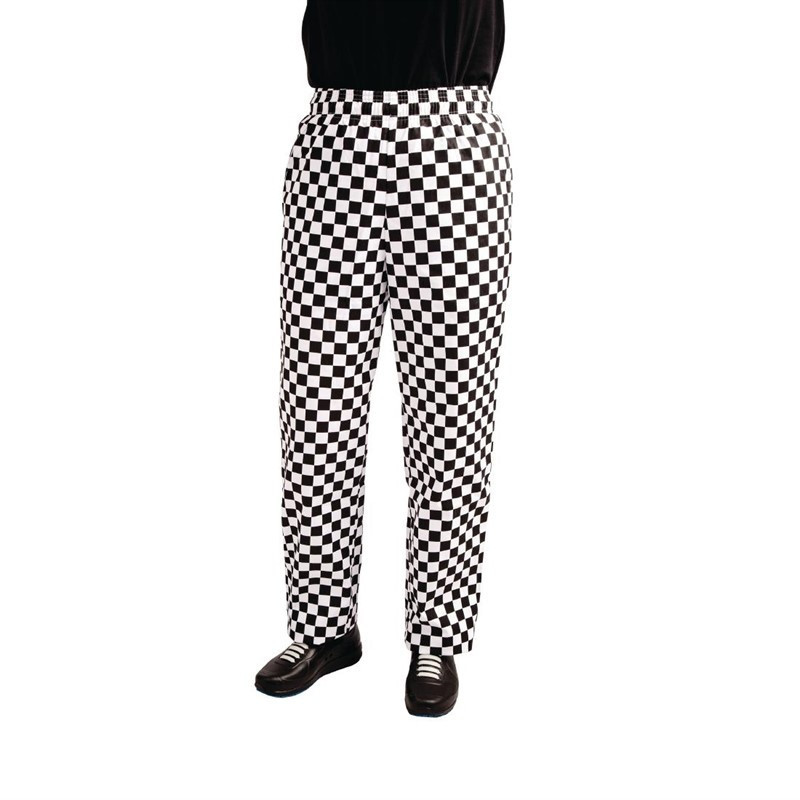 Köökipüksid Easyfit ruudulised valgete ja mustade toonidega - suurus M - Whites Chefs Clothing - Fourniresto Köökipüksid Easyfit ruudulised valgete ja mustade toonidega - suurus M - Whites Chefs Clothing - Fourniresto