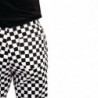 Köökipüksid Easyfit ruudulised valgete ja mustade toonidega - suurus M - Whites Chefs Clothing - Fourniresto