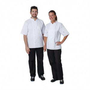 Kokandusvest valge lühikeste varrukatega Vegas - suurus XL - Whites Chefs Clothing - Fourniresto