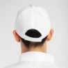 Valge baseballi müts reguleeritava rihmaga - Üks suurus sobib kõigile - Whites Chefs Clothing - Fourniresto
