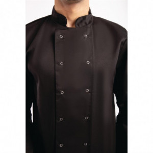 Must Köögisegune Must Pikkade Varrukatega Veste - Suurus XL - Whites Chefs Clothing - Fourniresto