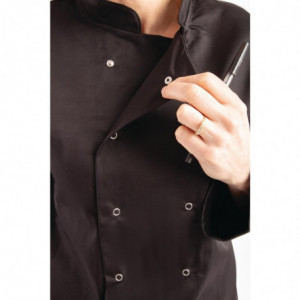 Must Köögisegune Must Pikkade Varrukatega Veste - Suurus XL - Whites Chefs Clothing - Fourniresto