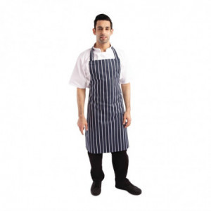 Põlle esipaelaga triibuline sinine ja valge 965 x 710 mm - Whites Chefs Clothing - Fourniresto