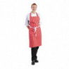 Punane ja valge triibuline põllekleit 710 x 970 mm - Whites Chefs Clothing - Fourniresto