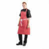 Punane ja valge triibuline põllekleit 710 x 970 mm - Whites Chefs Clothing - Fourniresto
