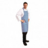 Põll ruudulises sinise ja valge polüester-puuvillases materjalis 710 x 970 mm - Whites Chefs Clothing - Fourniresto