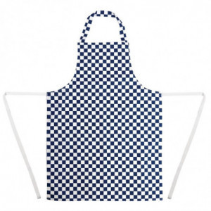 Põll ruudulises sinise ja valge polüester-puuvillases materjalis 710 x 970 mm - Whites Chefs Clothing - Fourniresto
