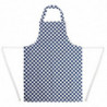 Põll ruudulises sinise ja valge polüester-puuvillases materjalis 710 x 970 mm - Whites Chefs Clothing - Fourniresto