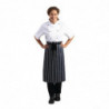 Köögiapron triibuline sinine ja valge 760 x 920 mm - Whites Chefs Clothing - Fourniresto