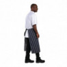 Köögiapron triibuline sinine ja valge 760 x 920 mm - Whites Chefs Clothing - Fourniresto