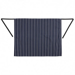 Köögiapron triibuline sinine ja valge 760 x 920 mm - Whites Chefs Clothing - Fourniresto