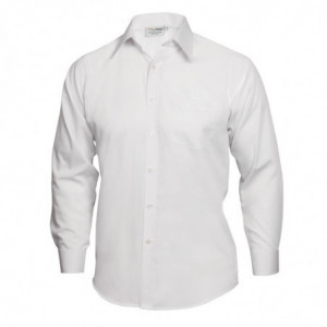 Valge segamini kootud särk pikkade varrukatega Uniform Works - suurus S - Chef Works - Fourniresto