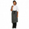 Köögi triibuline valge ja must põll 760 x 970 mm - Whites Chefs Clothing - Fourniresto