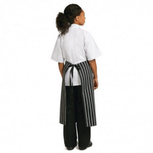Köögi triibuline valge ja must põll 760 x 970 mm - Whites Chefs Clothing - Fourniresto