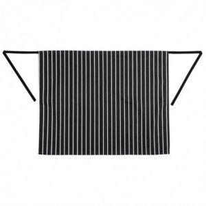 Köögi triibuline valge ja must põll 760 x 970 mm - Whites Chefs Clothing - Fourniresto