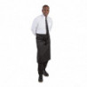 Standardne must polüester-puuvillast esiliist 914 x 762 mm - Whites Chefs Clothing - Fourniresto
